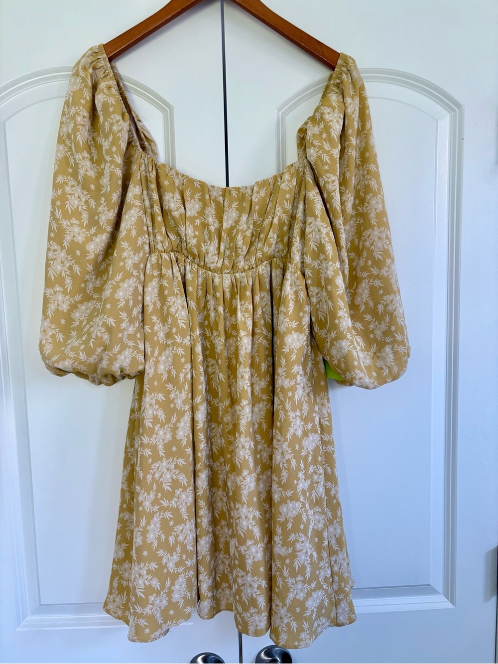 STORIA Mustard Yellow Babydoll Dress
